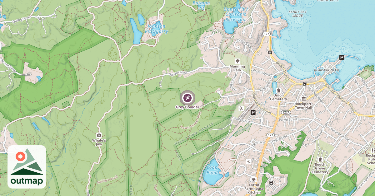 Map of Grey Boulder
