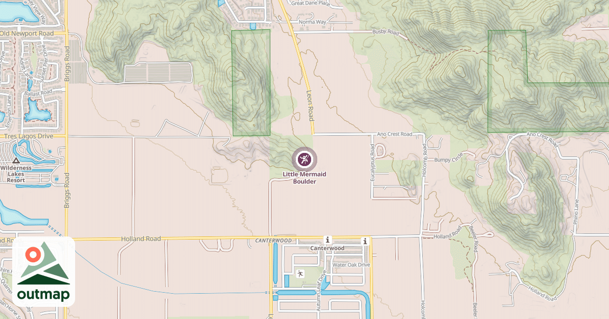 Map of Little Mermaid Boulder