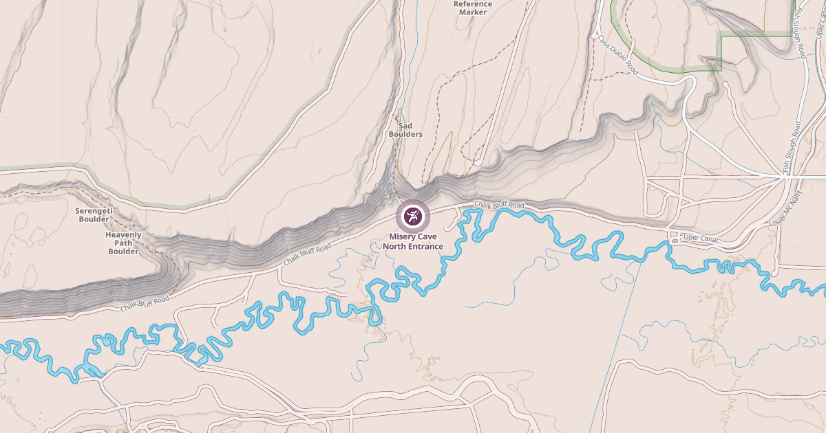 Map preview of Misery Cave North Entrance