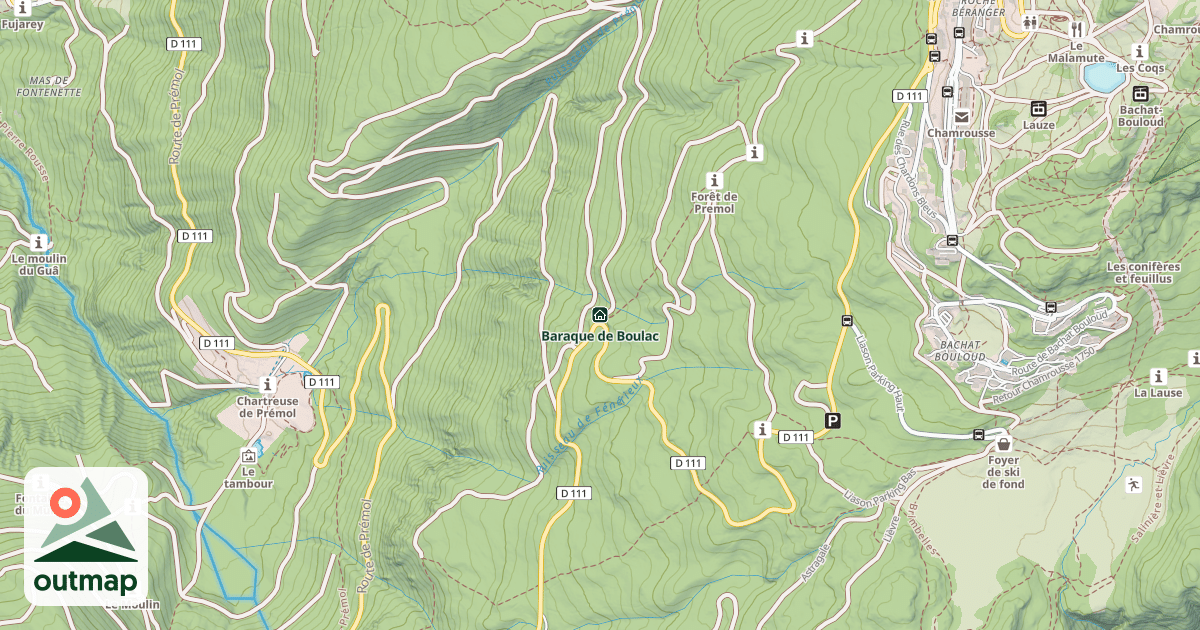 Map of Baraque de Boulac