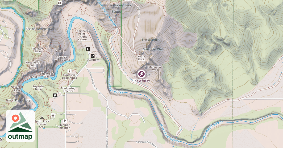 Map of The Wallaby