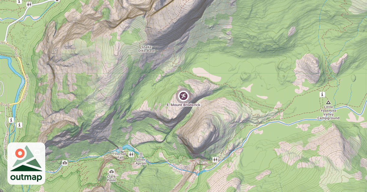 Map of E. Mount Broderick