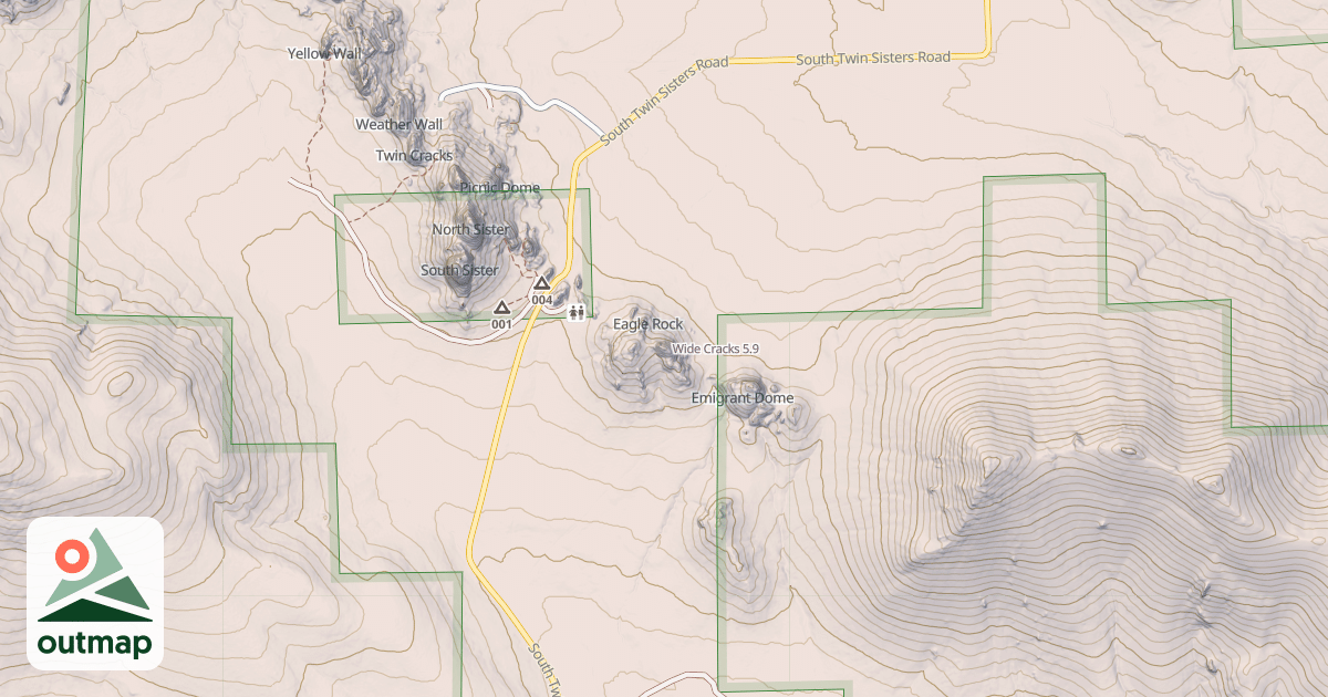 Map of Wide Cracks