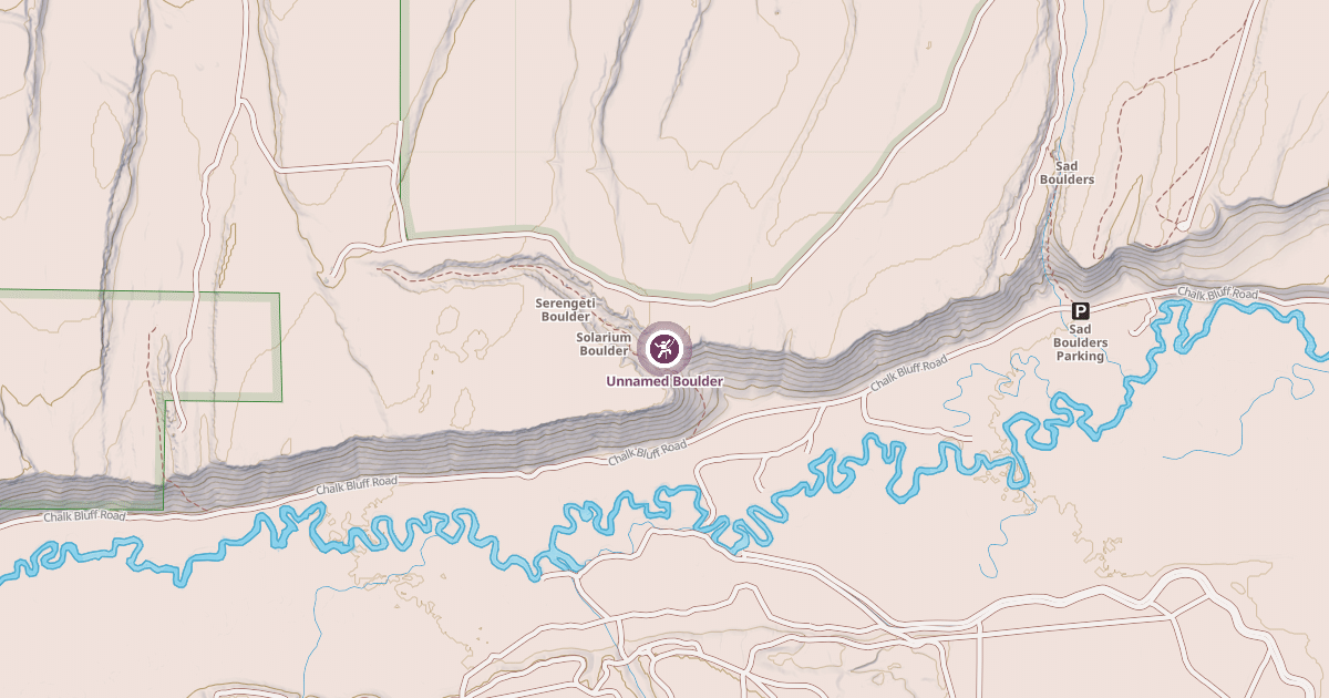 Map preview of Unnamed Boulder
