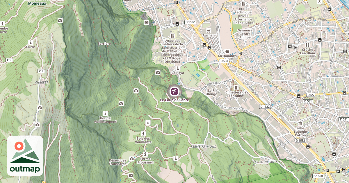Map of Le Coup de Sabre