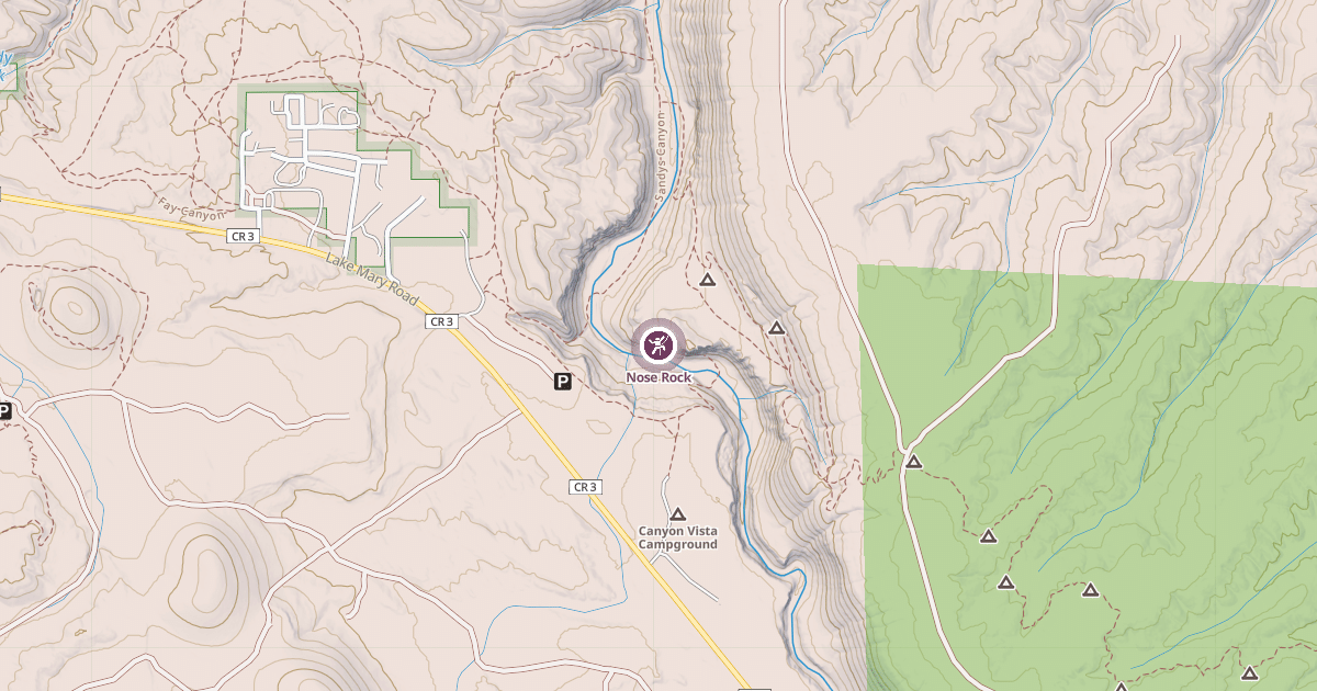 Map preview of Nose Rock
