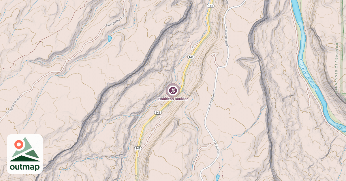 Map of Hobbiton Boulder