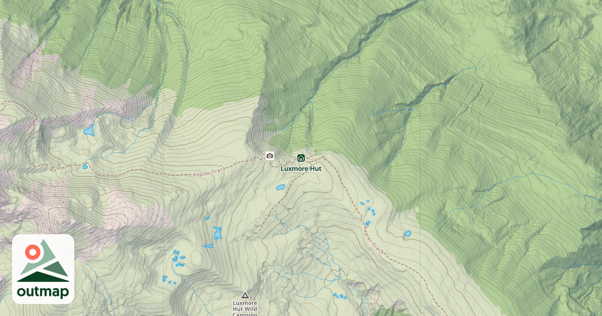 Map of Luxmore Hut