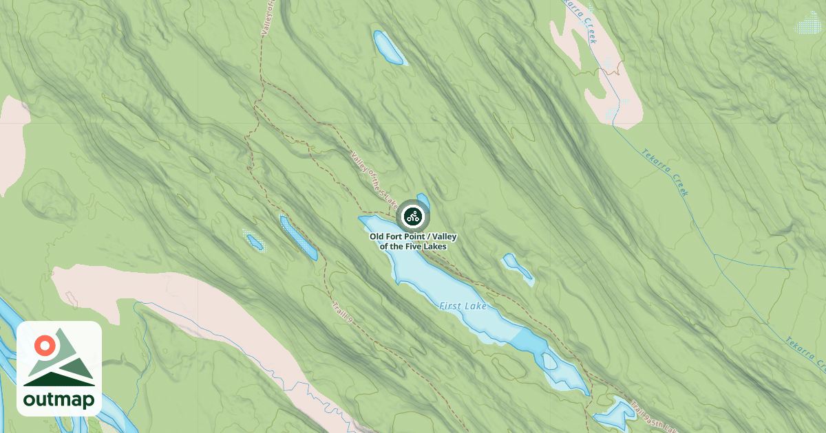 Map of Old Fort Point / Valley of the Five Lakes