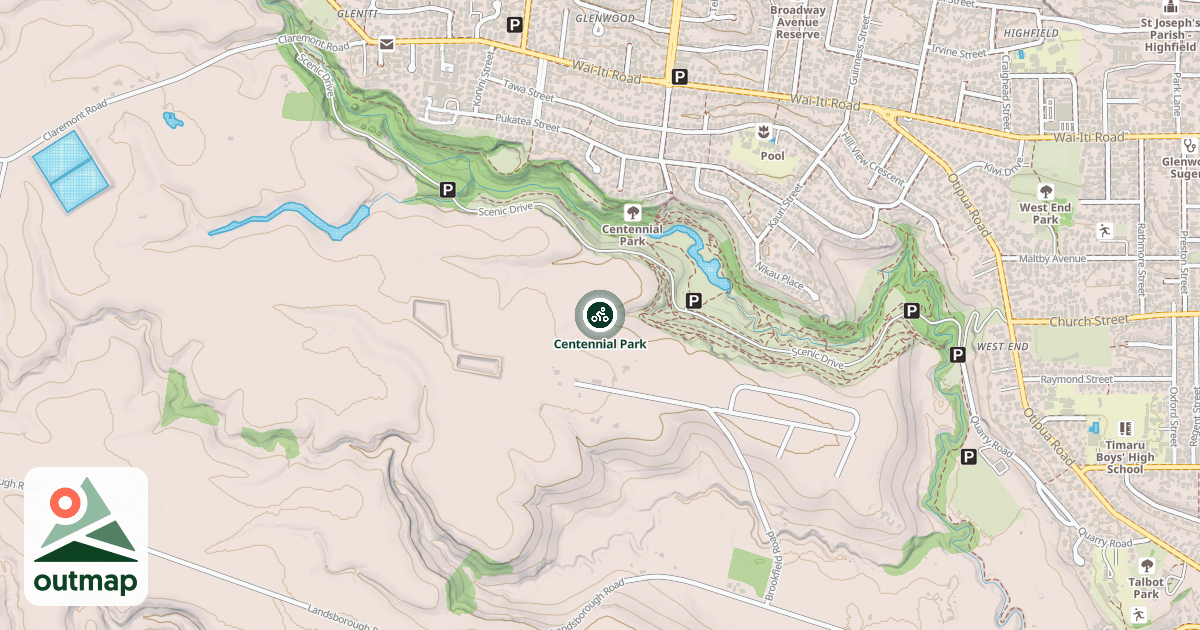 Map of Centennial Park
