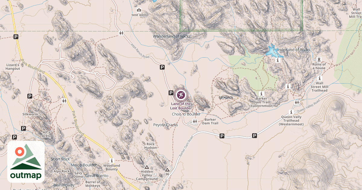 Map of Land of the Lost Boulder