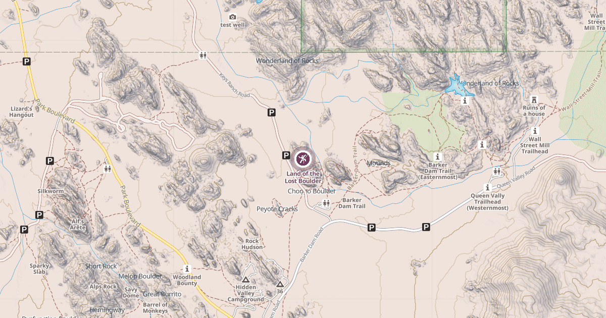 Map preview of Land of the Lost Boulder