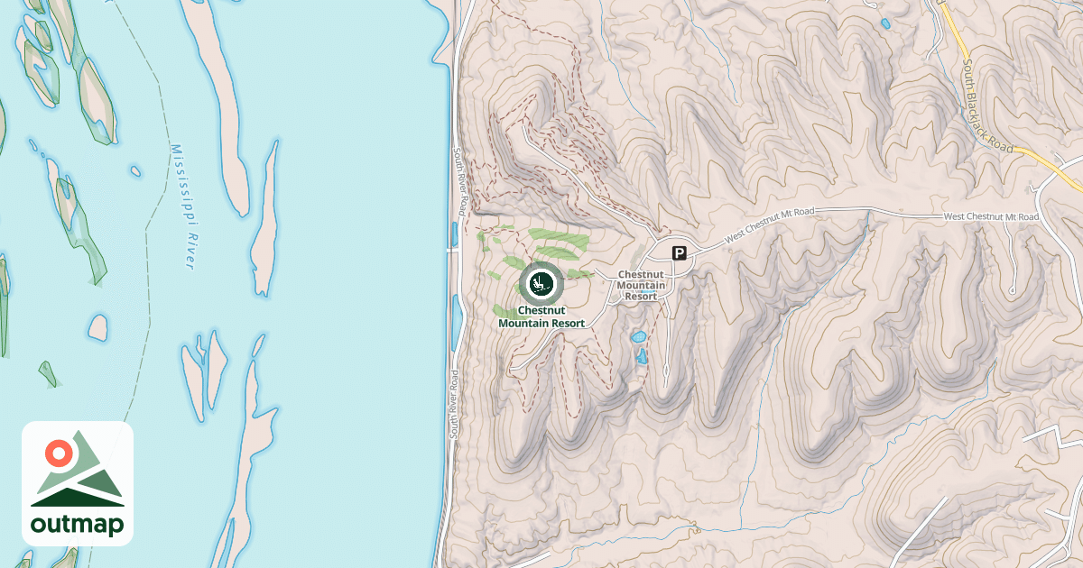 Map of Chestnut Mountain Resort
