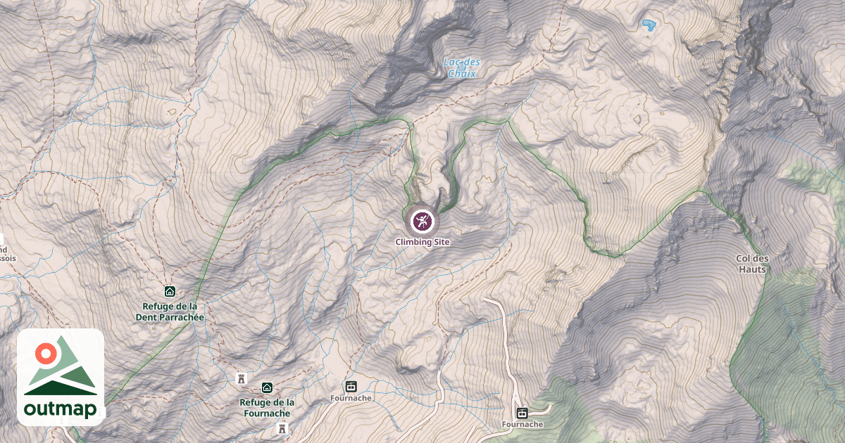 Map of Climbing Site