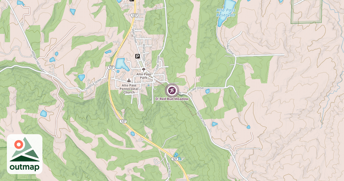 Map of D: Red Bud Meadow