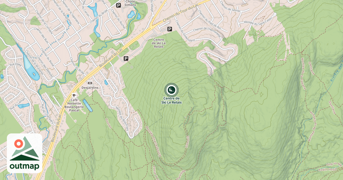 Map of Centre de Ski Le Relais
