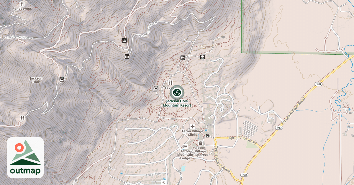 Map of Jackson Hole Mountain Resort
