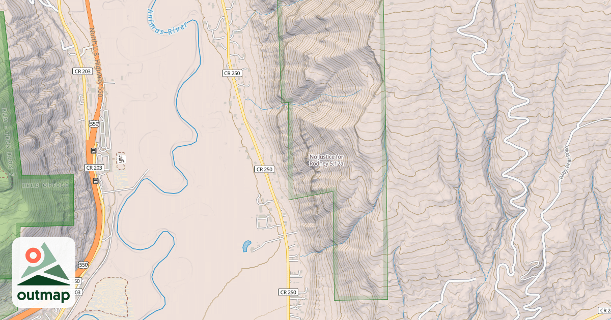 Map of No Justice for Rodney