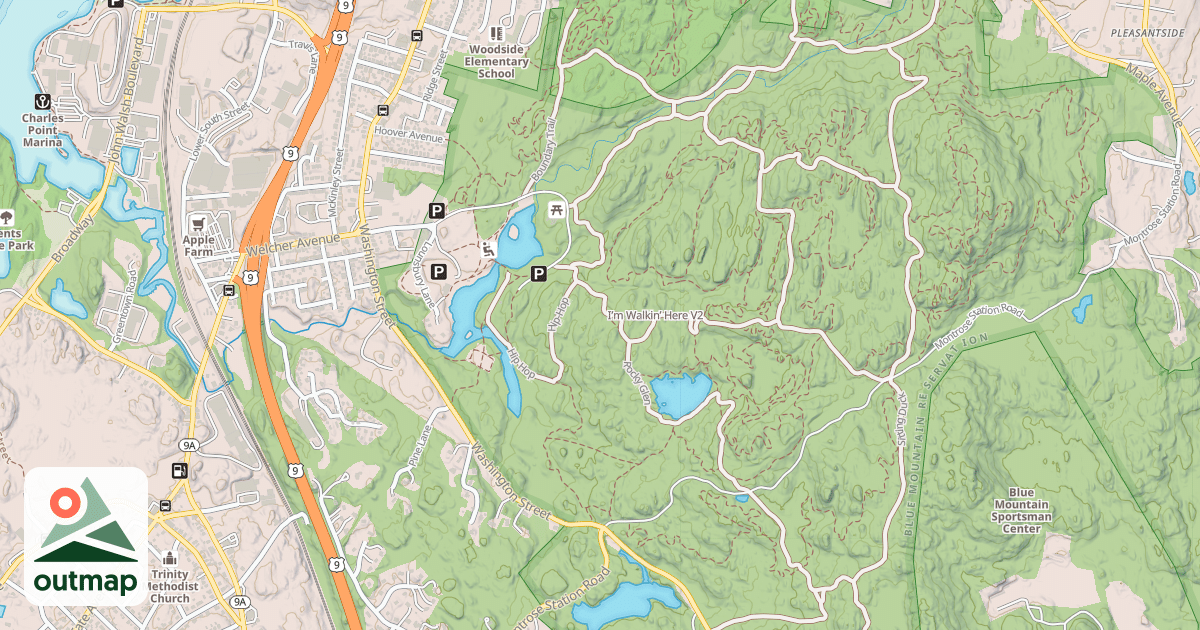Map of I’m Walkin’ Here