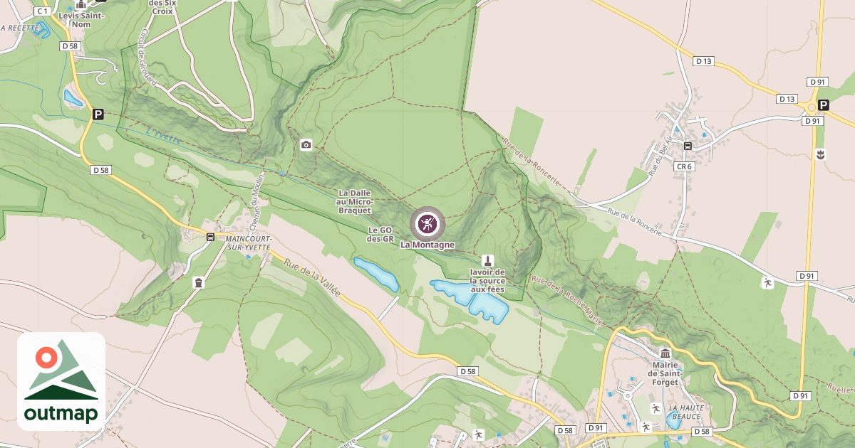 Map of La Montagne