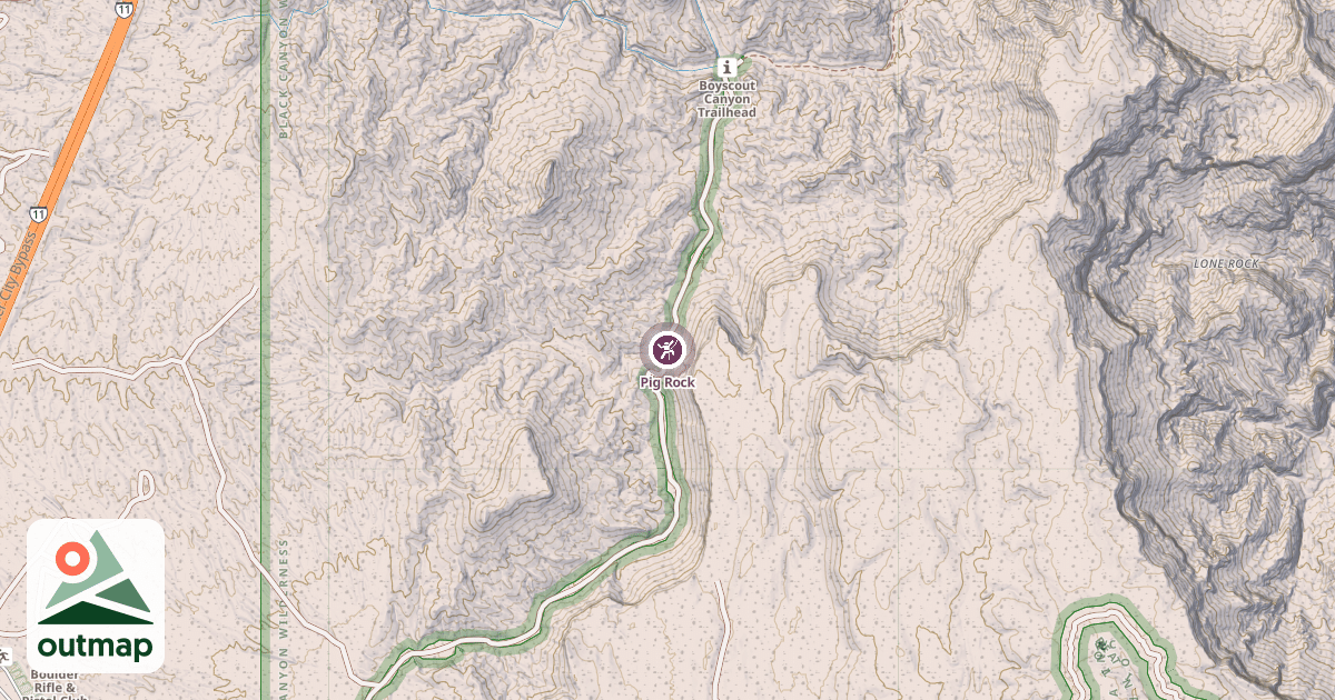 Map of Pig Rock