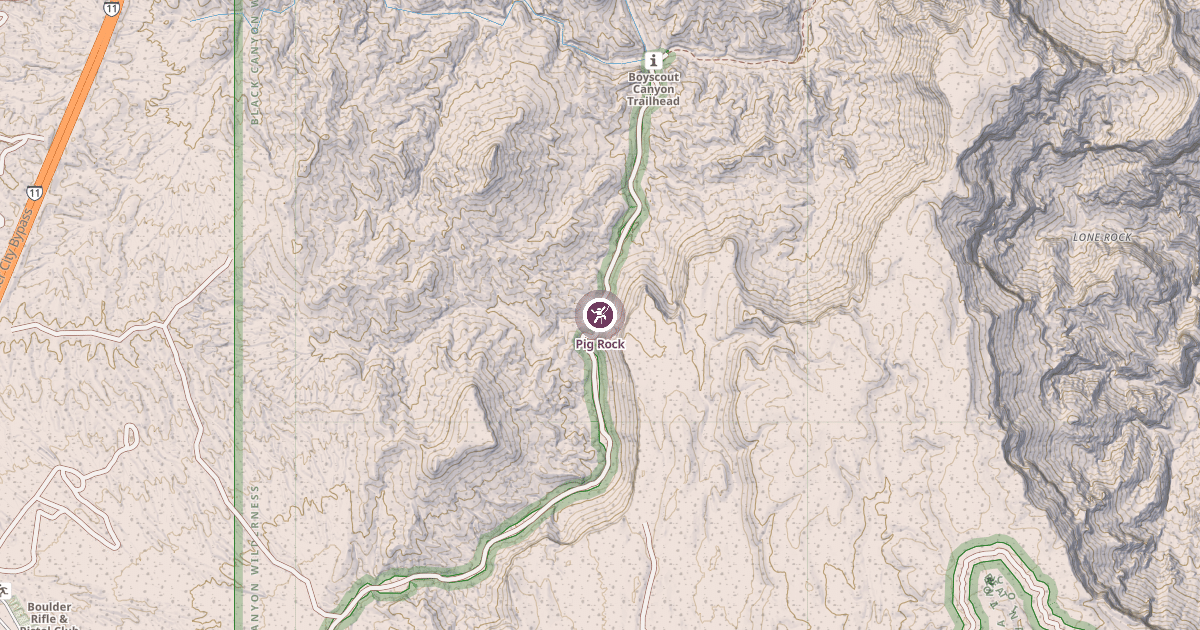 Map preview of Pig Rock