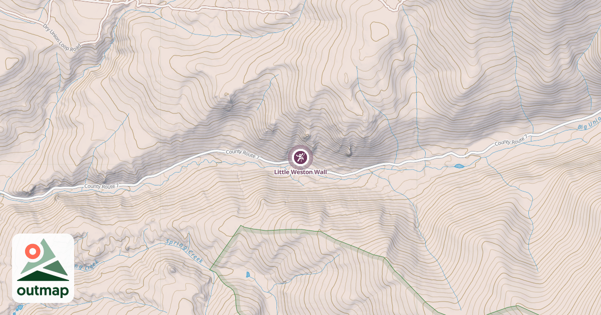 Map of Little Weston Wall