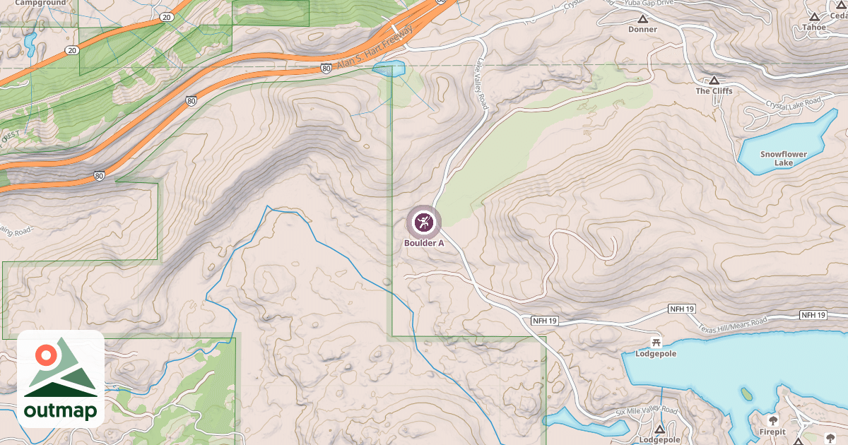 Map of Boulder A