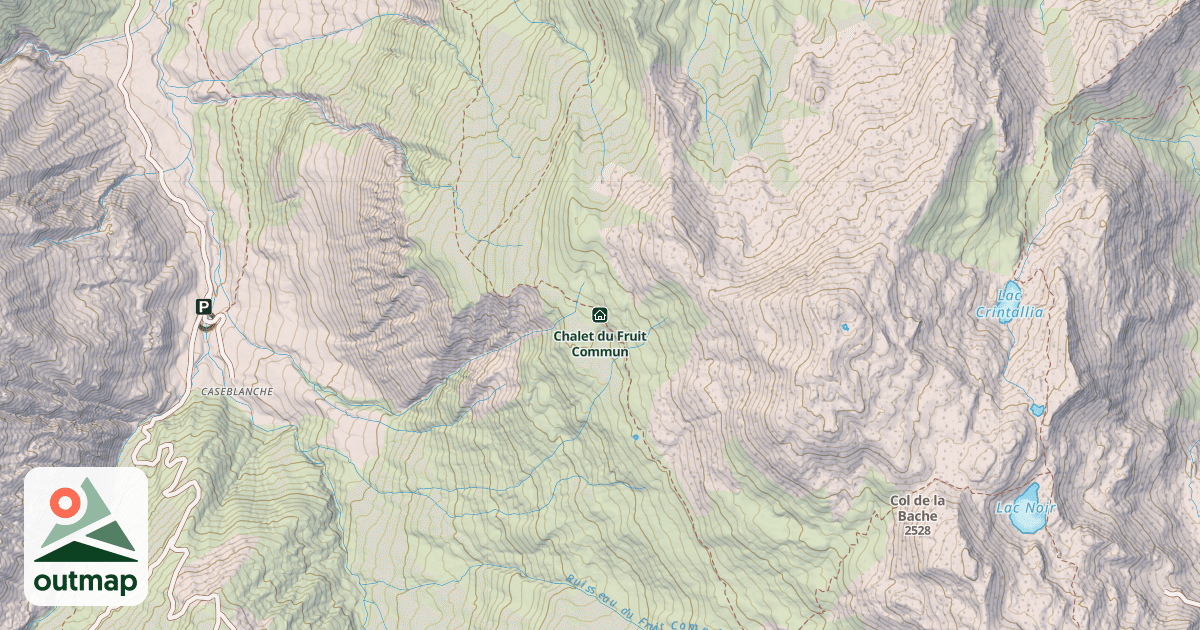 Map of Chalet du Fruit Commun