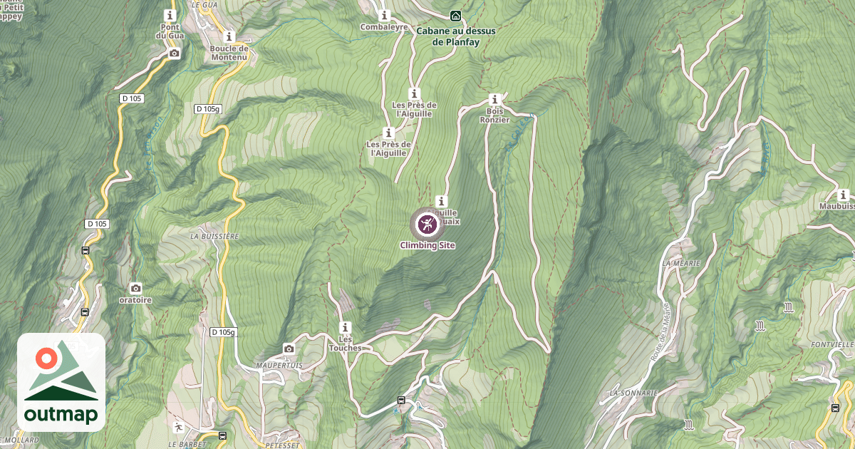 Map of Climbing Site
