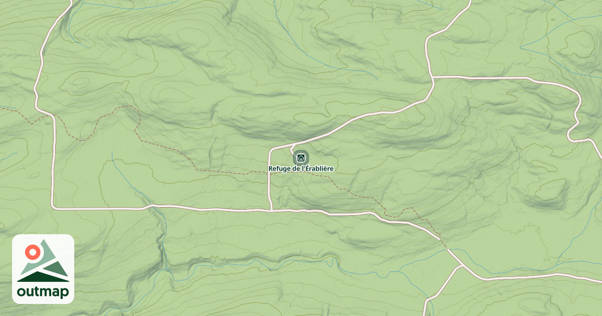 Map of Refuge de l'Érablière