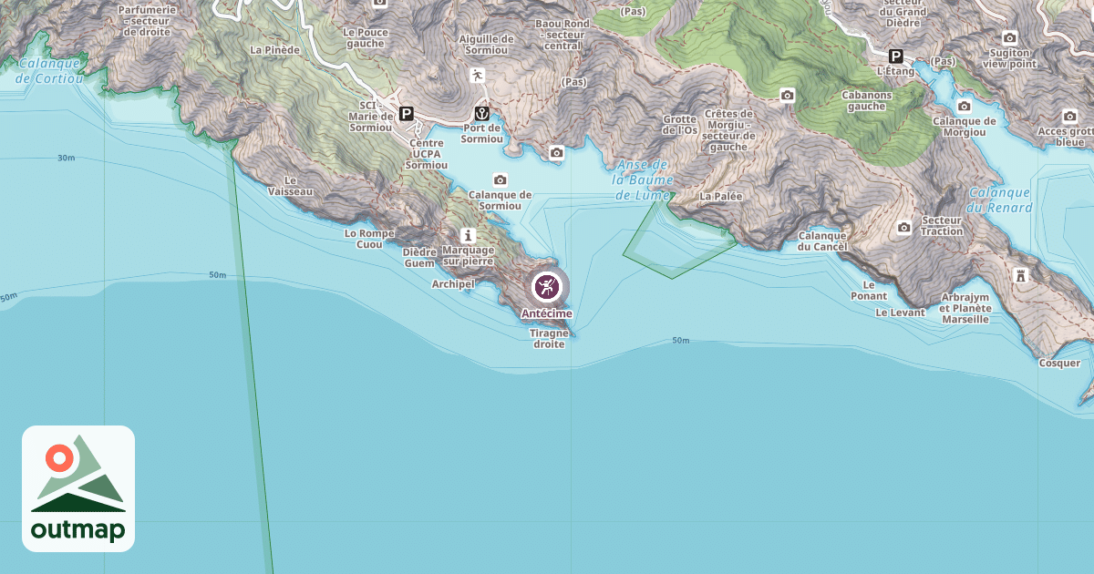 Map of Antécime