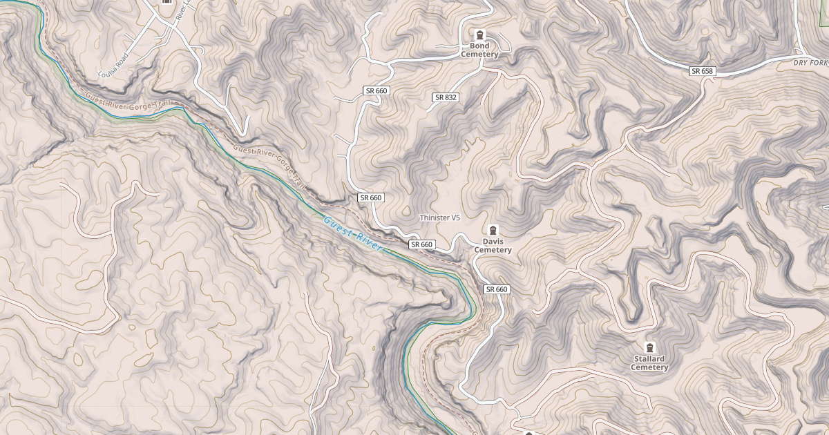 Map preview of Thinister