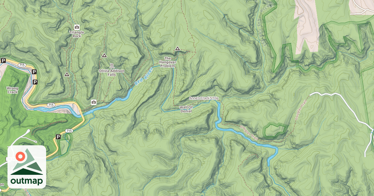 Map of Anne's Crack