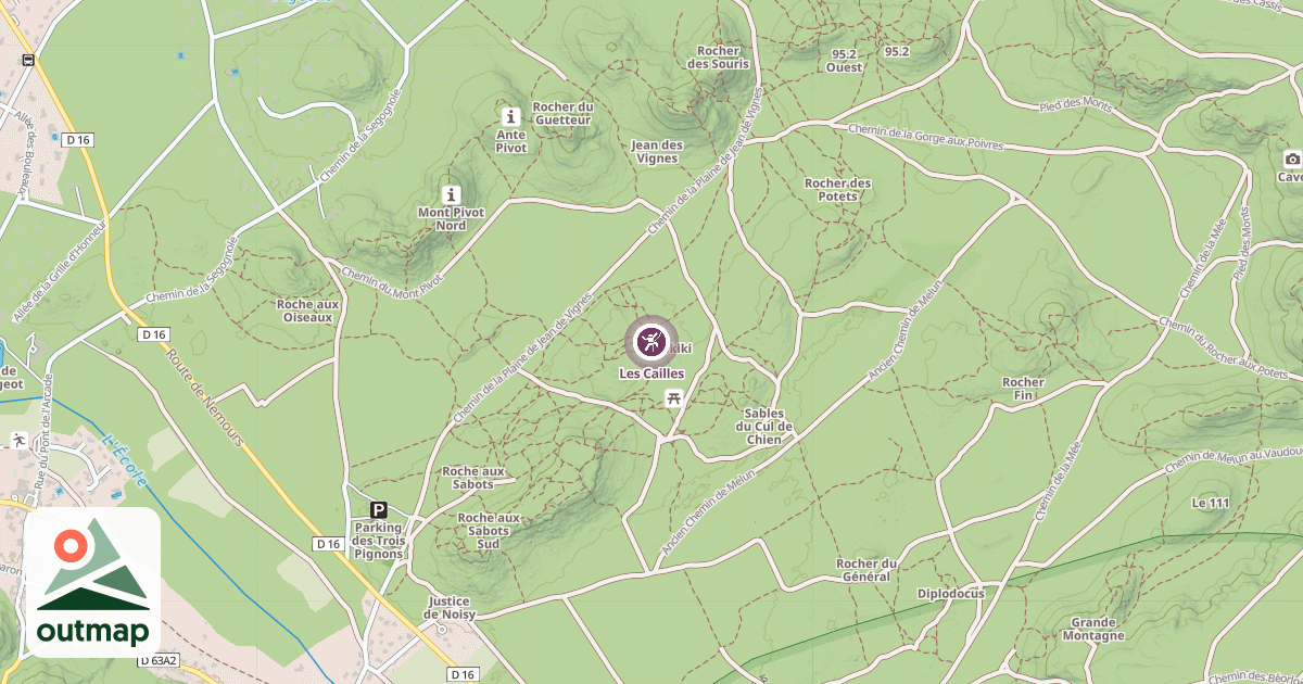 Map of Les Cailles