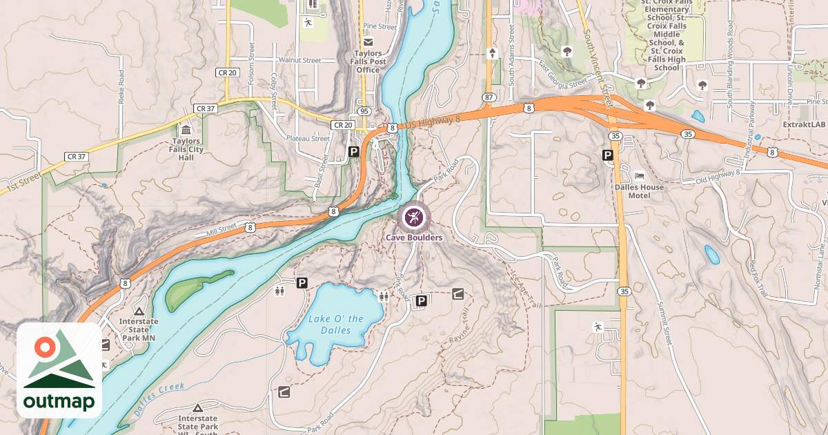 Map of Cave Boulders