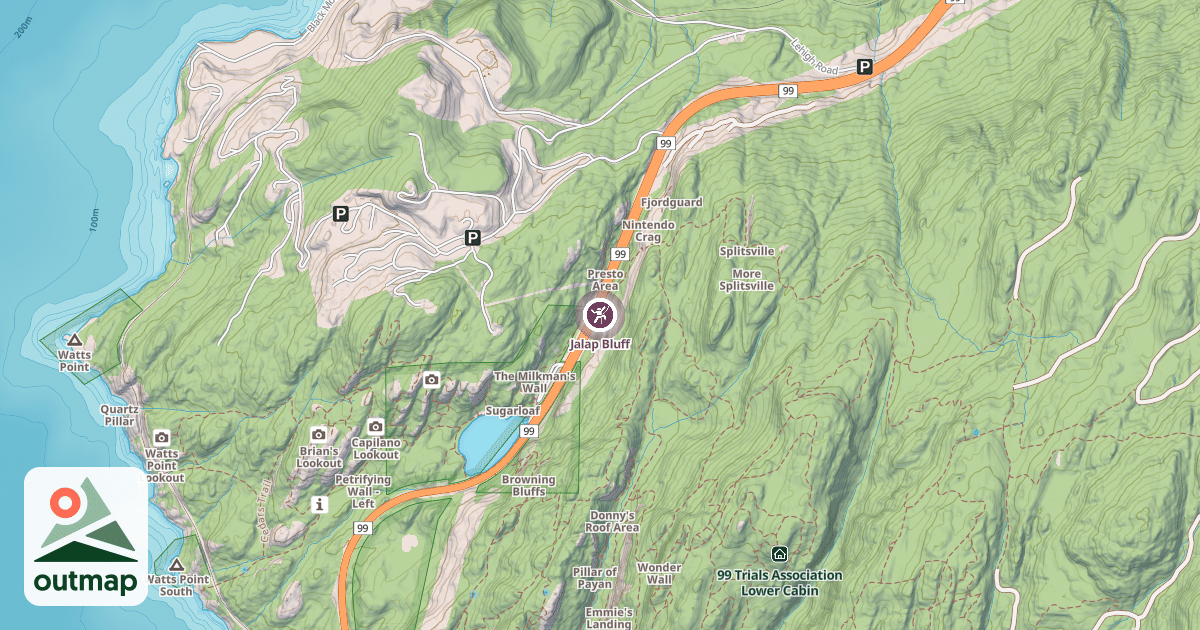 Map of Jalap Bluff