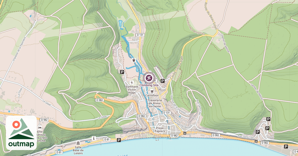 Map of Climbing Site