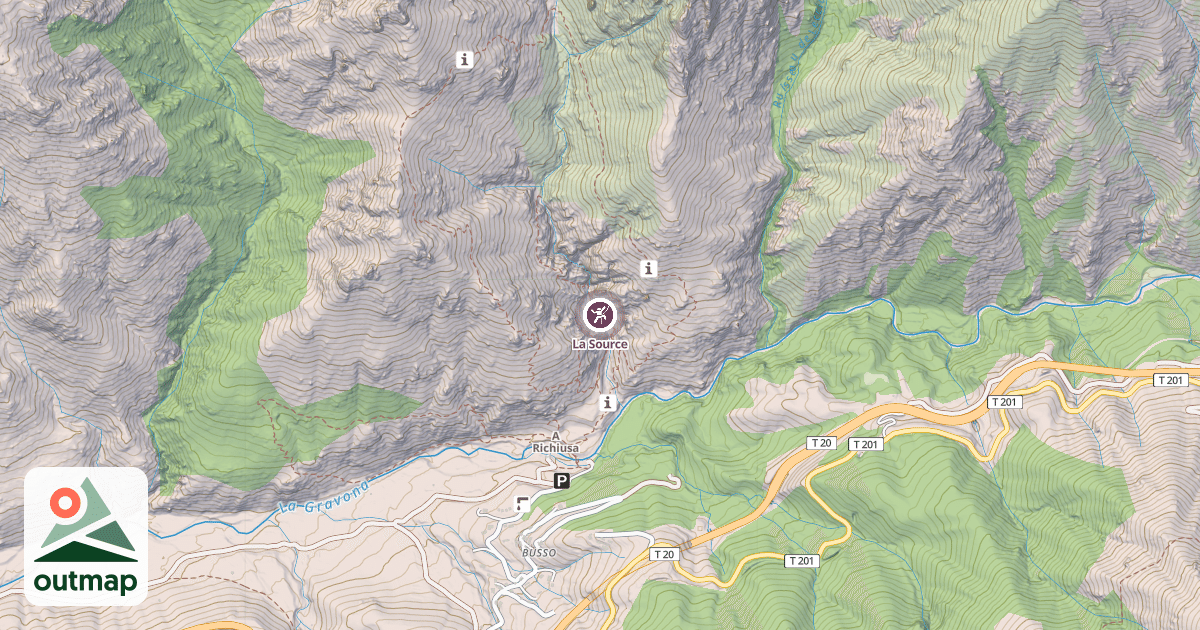 Map of La Source