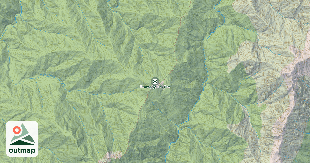 Map of Dracophyllum Hut