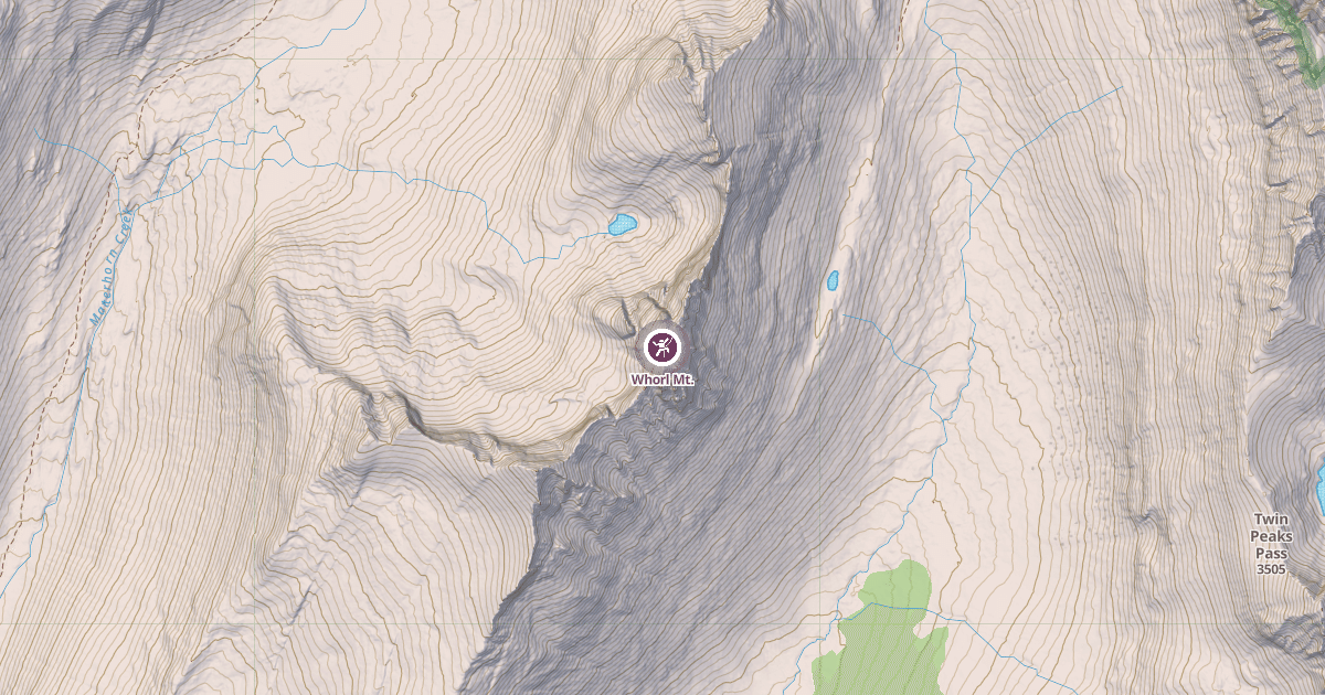 Map preview of Whorl Mt.