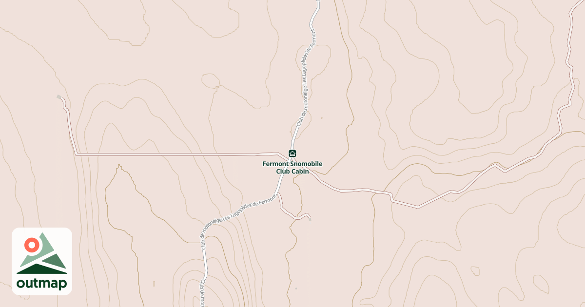 Map of Club de motoneige Les Lagopèdes de Fermont