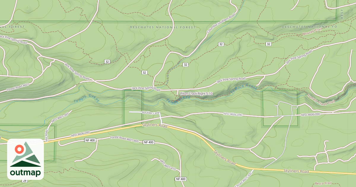 Map of Piton Crack Right