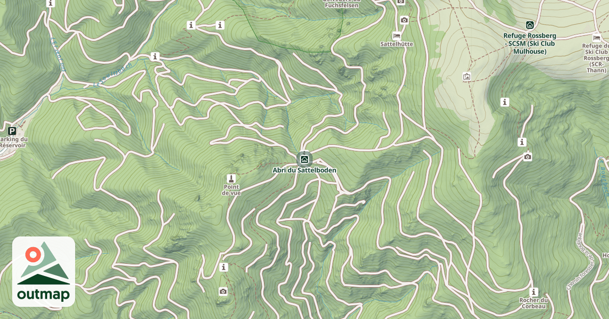 Map of Abri du Sattelboden