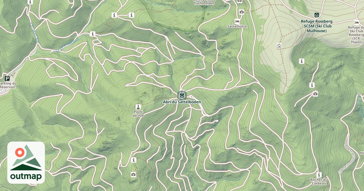 Map of Abri du Sattelboden