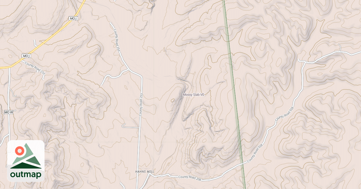 Map of Mossy Slab