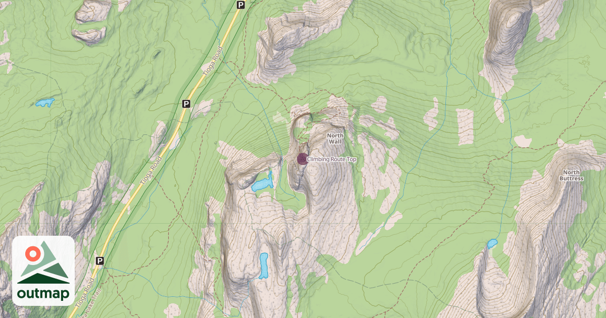 Map of Climbing Route Top
