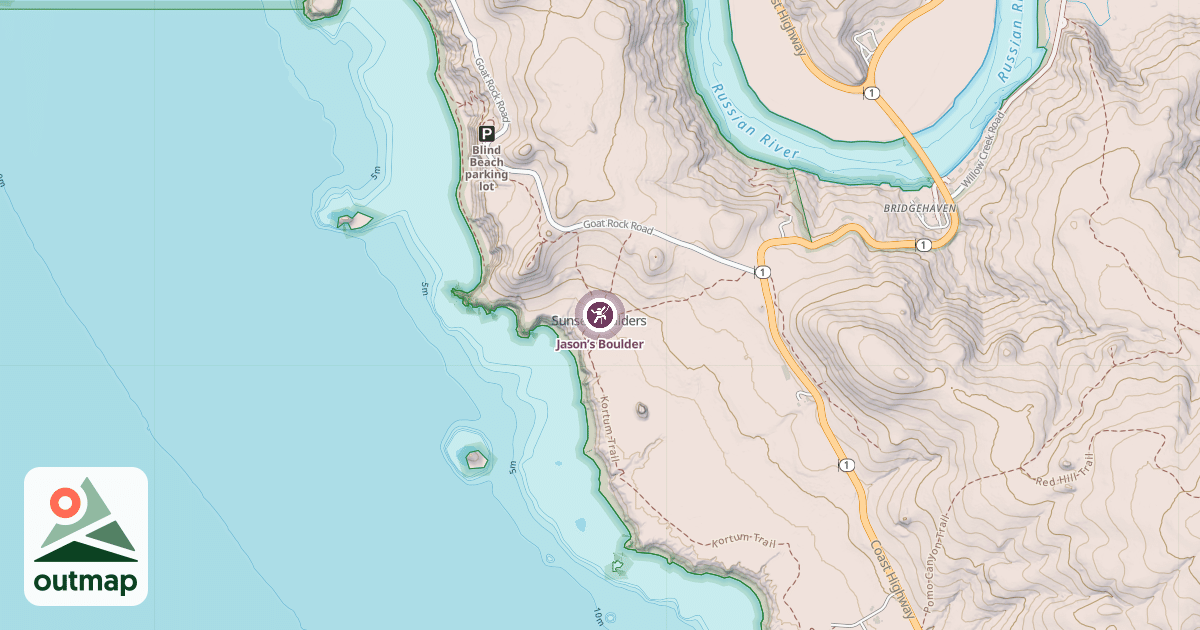 Map of Jason’s Boulder