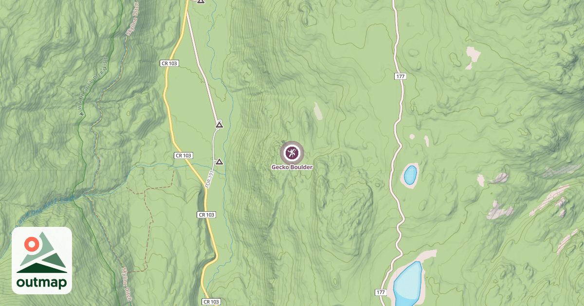 Map of Gecko Boulder