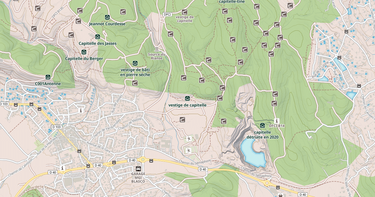 Map preview of vestige de capitelle